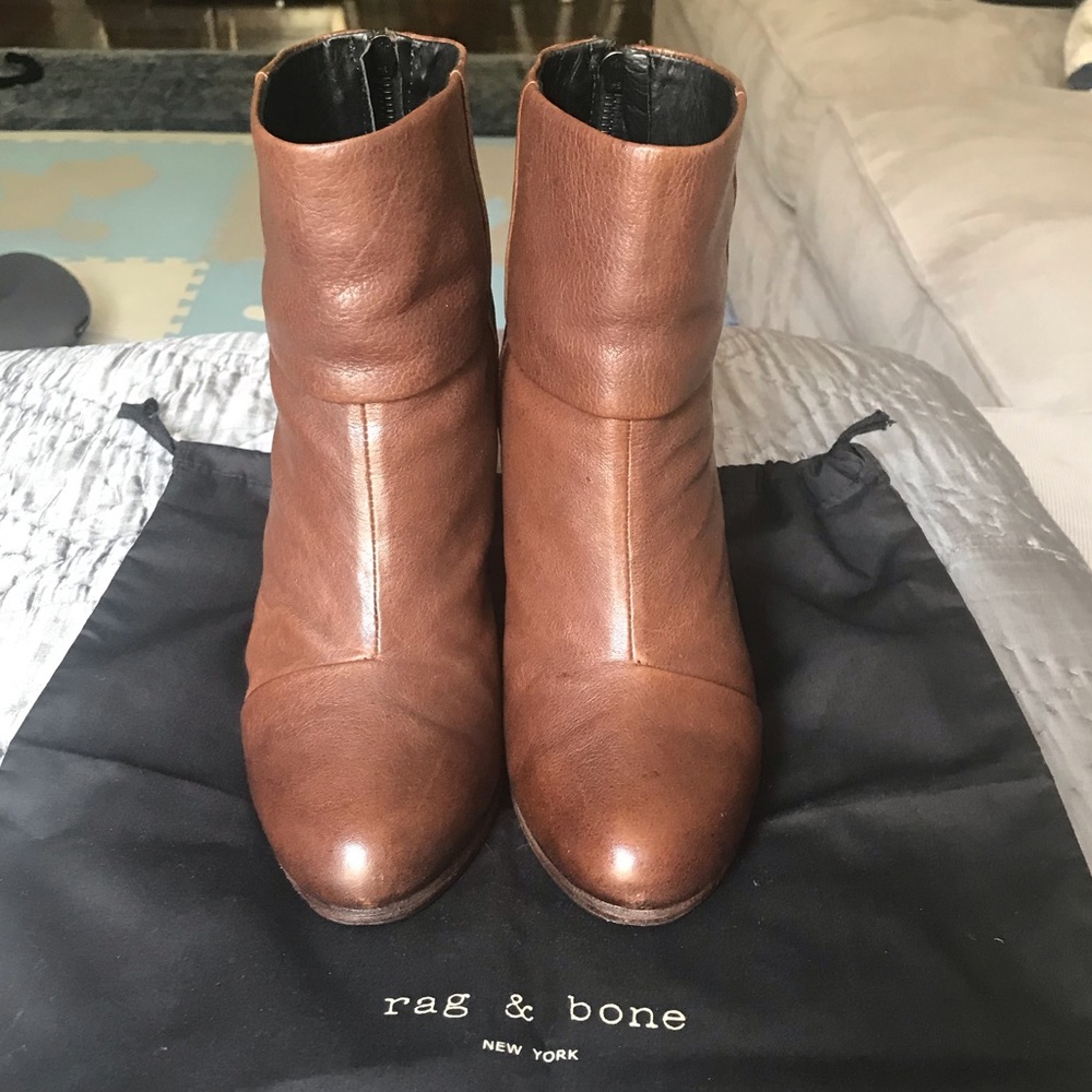 rag & bone Classic Newbury Boots, Brown - Sz 38